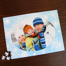 Puzzle personnalisé flocons de neige 30,48 x 41,91 cm