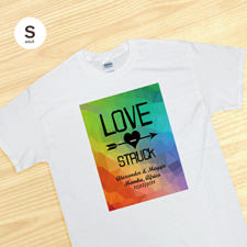 T-shirt personnalisé amoureux coloré, S