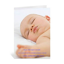 Cartes photo bébé personnalisées,  pliées portrait 12,7 x 17,78 cm