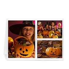 Cartes de voeux Halloween personnalisées trois collage