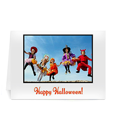Halloween classique personnalisé, cartes photo blanches