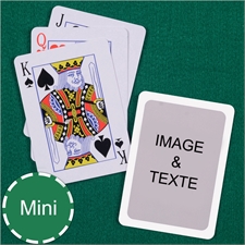 Cartes à jouer format mini index standard bordure blanche