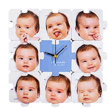 Horloge puzzle personnalisée neuf photos