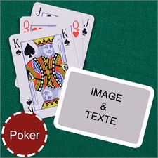 Cartes à jouer poker style Bridge bordure blanche paysage