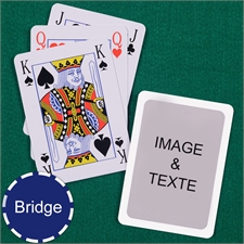 Cartes à jouer format Bridge style Bridge bordure blanche