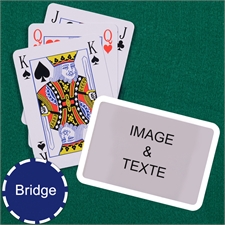 Cartes à jouer format Bridge style Bridge bordure blanche paysage