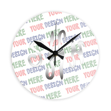 Horloge acrylique personnalisée avec monogramme