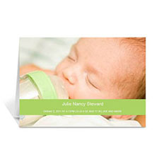 Cartes de voeux personnalisées citron vert bébé