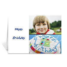 Cartes de voeux d'anniversaire personnalisée élégante collage blanc