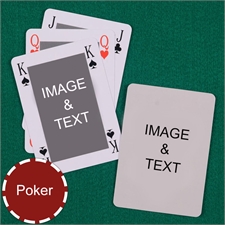 Cartes à jouer poker style Bridge recto-verso personnalisés 