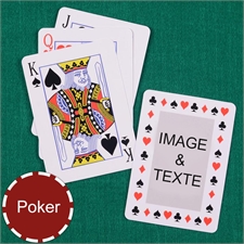 Cartes à jouer poker intemporelles index standard