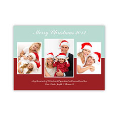 Cartes d'invitation de fête de Noël personnalisées joyeux moderne collage neige