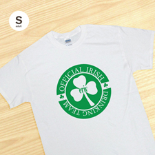 Personnalisé Ligue de beuverie irlandaise officielle, t-shirt blanc