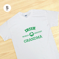 Personnalisé mamie irlandaise, t-shirt blanc