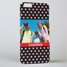 Polka Dots Personalized Photo iPhone 6+ Mobile Case