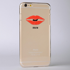 Coque iPhone 6 Plus 3D en relief personnalisée baiser