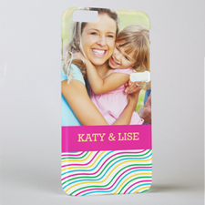 Happy Stripes Personalized Photo iPhone 6+ Case
