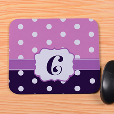 Créez votre propre tapis de souris personnalisé pois violet & prune