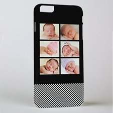 Black Six Collage Personalized Photo iPhone 6+ Case