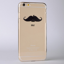 Coque iPhone 6 3D en relief personnalisée moustache