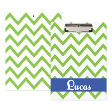 Porte-bloc personnalisé chevron vert