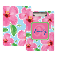 Porte-bloc personnalisé floral vif