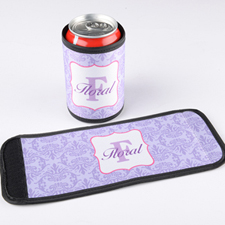 Enveloppe de cannette et de bouteille personnalisée vintage violet