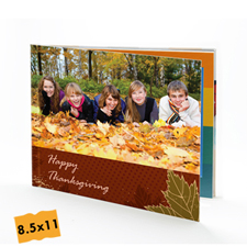 Créez votre petit album photo Thanksgiving couverture rigide 21,59 x 27,94 cm