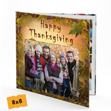 Livre photo Thanksgiving couverture rigide 20,32 x 20,32 cm