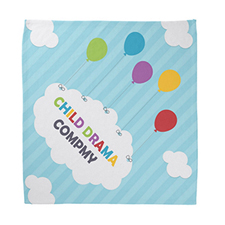 Bandana personalizable para niños con diseño artístico, 45.7 x45.7 cm