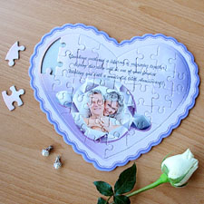 Puzzle en forme de coeur personnalisé ma fille