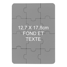 Puzzle magnétique personnalisé  12,7 x 17,78 cm 12 pièces