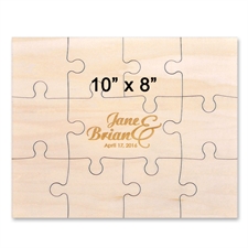 Puzzle en bois gravé 20,32 x 25,4 cm (11 pièces)