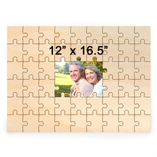 Livre d'or puzzle milieu en bois  impression personnalisée 30,48 x 41,91 cm (49 pièces)