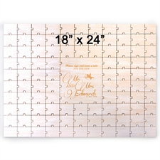 Puzzle en forme de coeur livre d'or gravé 45,72 x 60,96 cm (99 pièces)