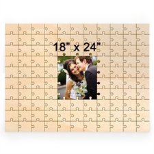 Puzzle livre d'or milieu en bois impression personnalisée 30,48 x 41,91 cm (99 pièces)