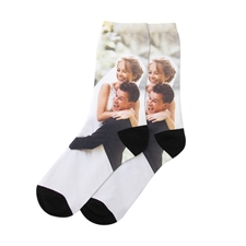 Chaussettes unisexes images personnalisées, moyen