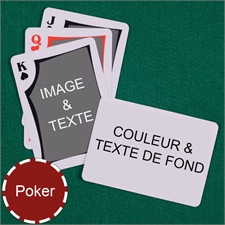 Mes propres cartes à jouer poker paysage recto-verso modernes personnalisés