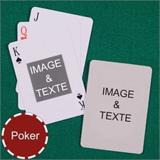 Mes propres cartes à jouer poker portrait centre recto-verso personnalisés