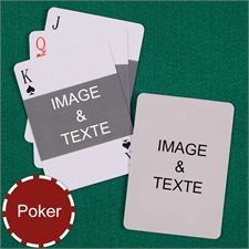 Mes propres cartes à jouer poker paysage recto-verso personnalisés