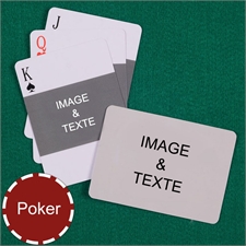 Cartes à jouer poker paysage recto-verso personnalisés