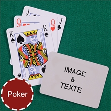 Cartes à jouer format poker style Bridge personnalisés paysage