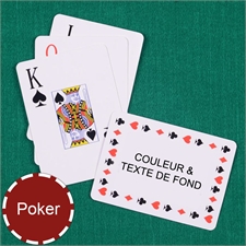 Cartes à jouer format poker personnalisées index jumbo intemportel paysage
