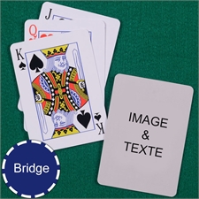Cartes à jouer format Bridge index standard