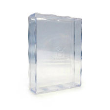 Boîte en plastique transparent 6.35 x 8,89 cm pour jeu de 54 cartes de taille poker