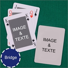 Cartes à jouer format Bridge style Bridge recto-verso personnalisés