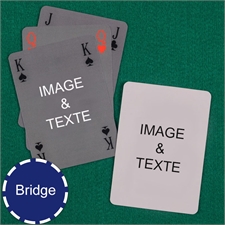 Cartes à jouer format Bridge style Bridge classique recto-verso personnalisés