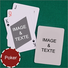 Cartes à jouer poker twist personnalisées recto-verso personnalisés