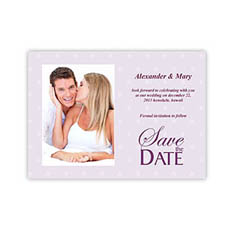 Créez votre propre réservez la date jour de mariage 12,7 x 17,78 cm, invitations photo portrait