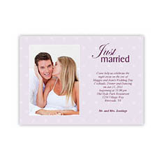 Créez vos propres annonces de mariage jeunes mariés 12,7 x 17,78 cm, invitations photo portrait